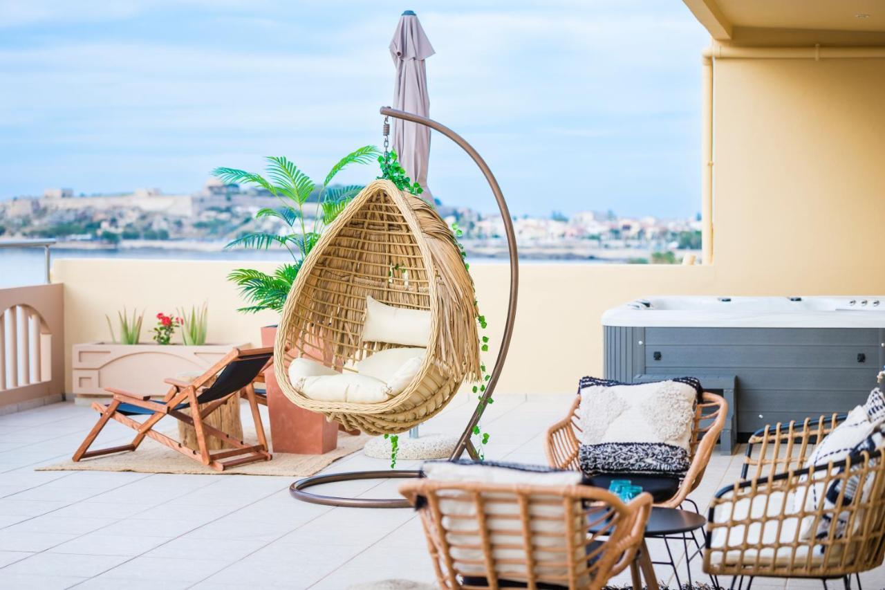 Thea - Rooftop Seaview Jacuzzi Rethymnon Exterior foto